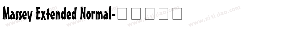 Massey Extended Normal字体转换
